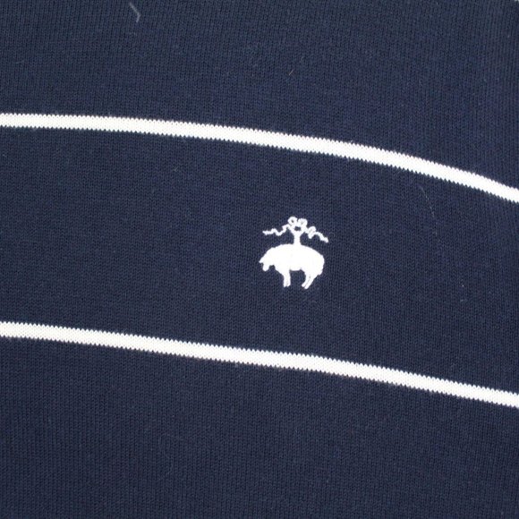 Brooks Brothers “346” Men’s Cotton Striped Sweater - Picture 4 of 6